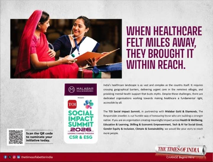 The Times of India Social Impact Summit 2026 print advertisement