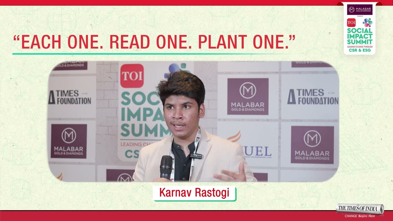 Each One, Read One to Plant One - A Youth-Led Movement by Karnav Rastogi